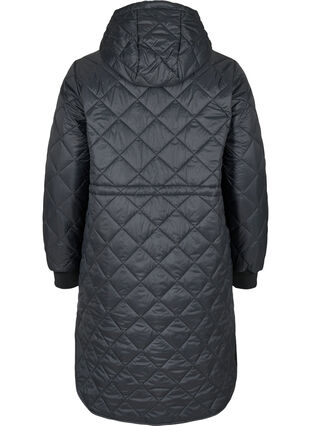 Quilted lightweight jacket with hood, Black, Packshot image number 1