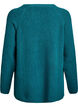 Knitted jumper with a diagonal pattern and raglan sleeves, Green, Packshot image number 1