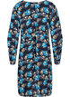 Floral maternity wrap dress in viscose, Blue, Packshot image number 1