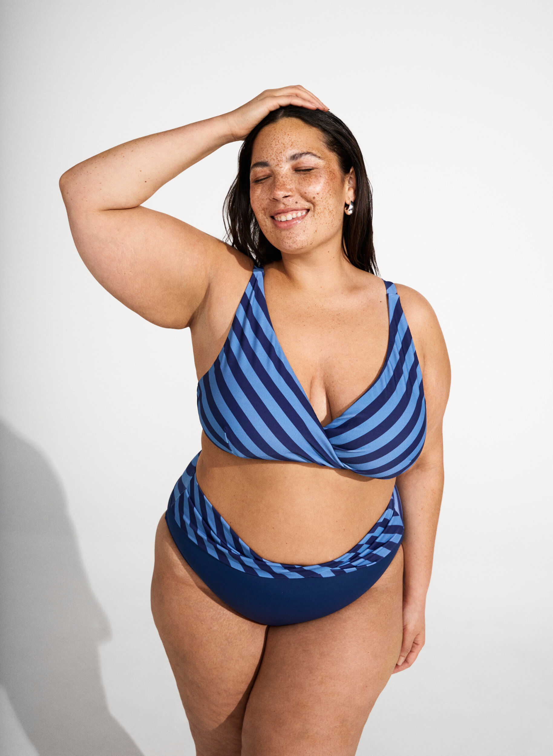ZizzifashionBikini briefs with wrap detail, Blue, Image image number 0