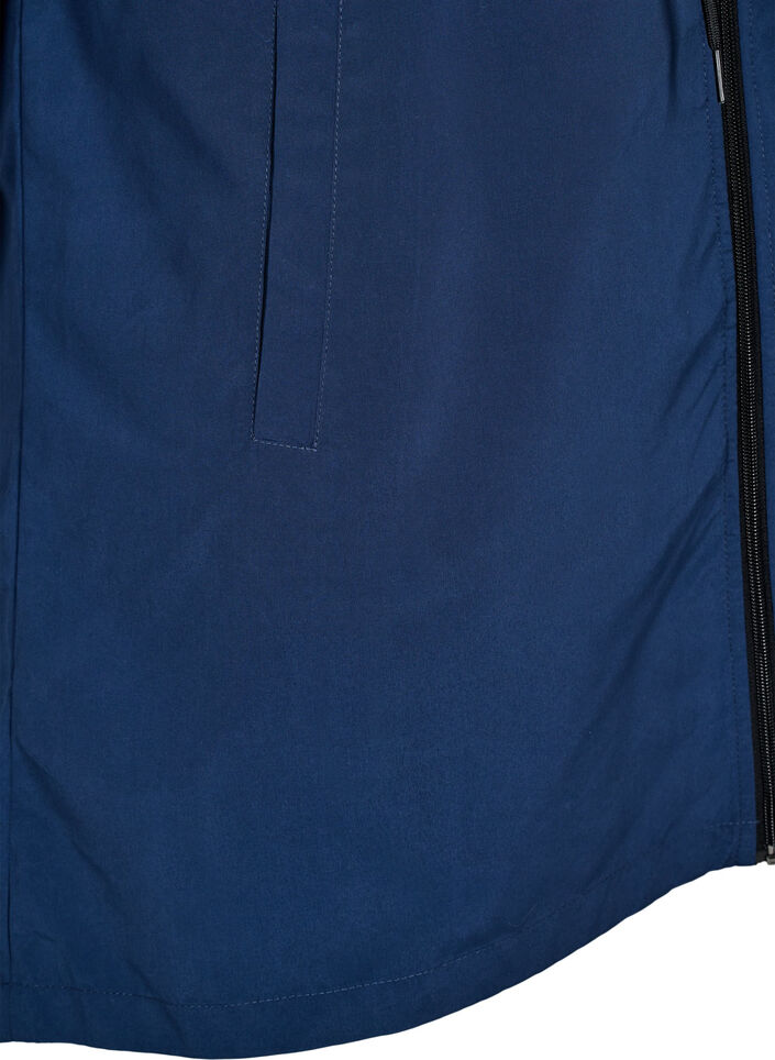 FLASH - Lightweight parka with a hood, Blue, Packshot image number 3