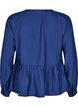 Blouse with bow and long sleeves, Blue, Packshot image number 1