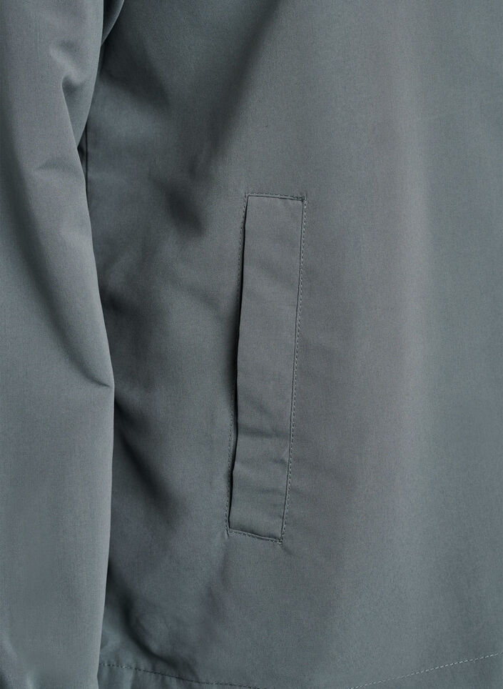 Lightweight jacket with a hood and zipper, Green, Packshot image number 3