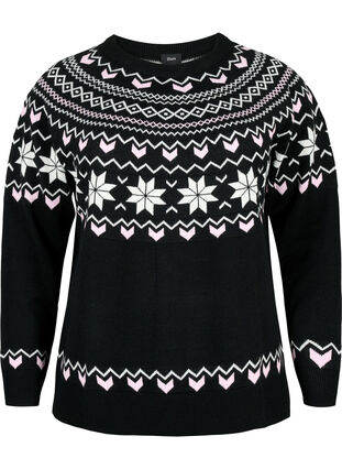 Christmas sweater, Black Comb, Packshot image number 0