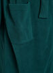 Morning robe with zipper and hood, Green, Packshot image number 3