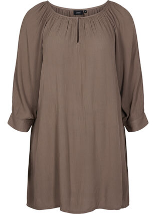 Viscose tunic with 3/4 sleeves, Falcon, Packshot image number 0