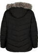 Short puffer jacket with hood, Black, Packshot image number 1