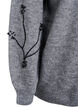 Jumper with pearl embroidery, Grey, Packshot image number 3