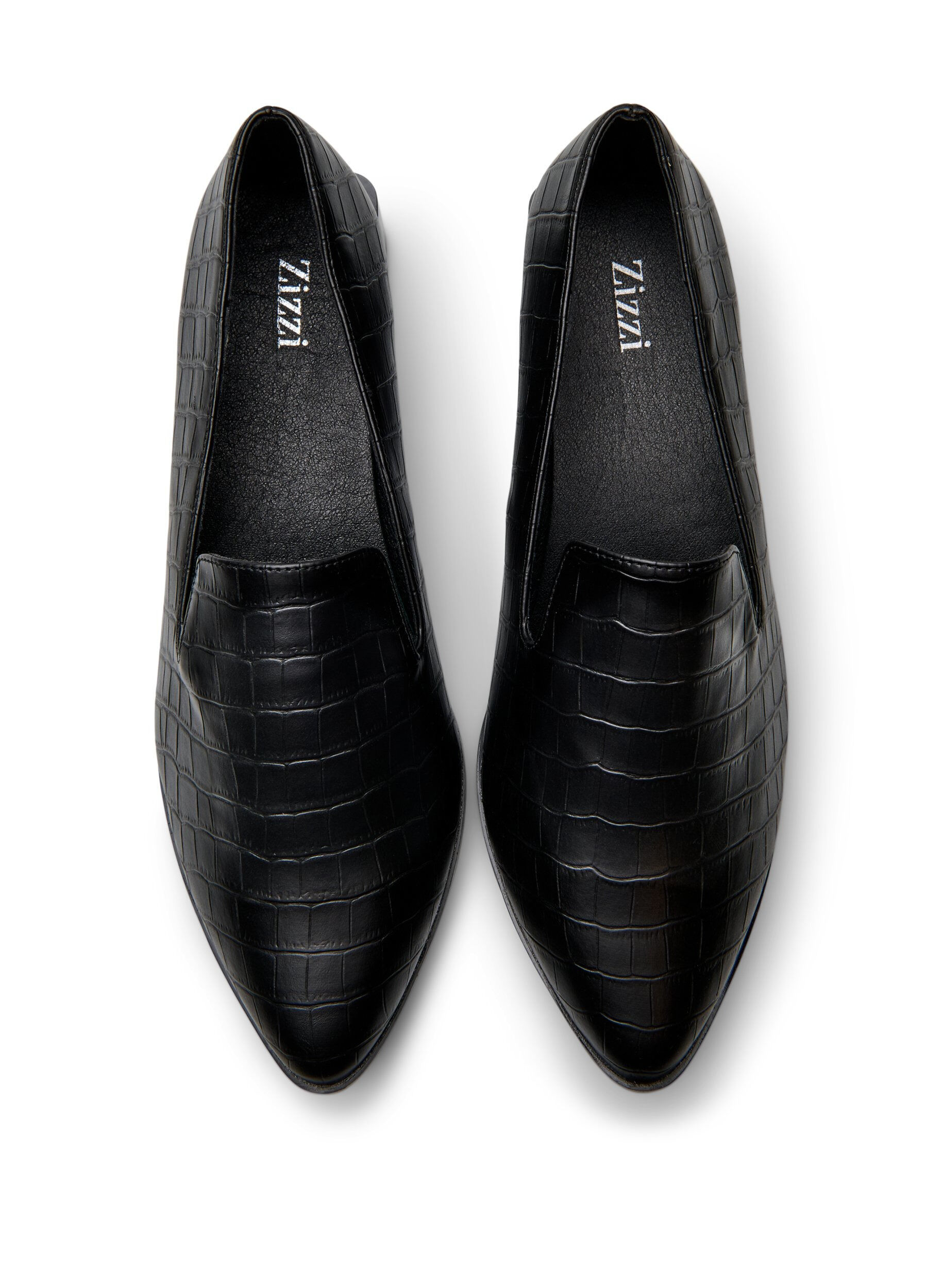 Zizzifashion Wide fit - Loafers with glitter, Black, Packshot image number 2