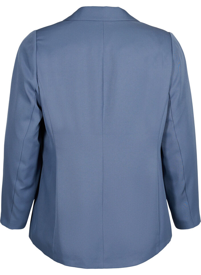 FLASH - Simple blazer with button, Blue, Packshot image number 1