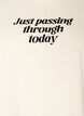 Cotton T-shirt with text print, White, Packshot image number 2