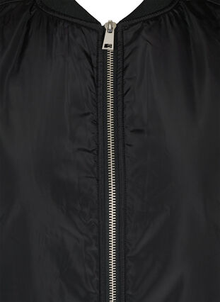 Short vest with zip and ribbed trim, Black, Packshot image number 2