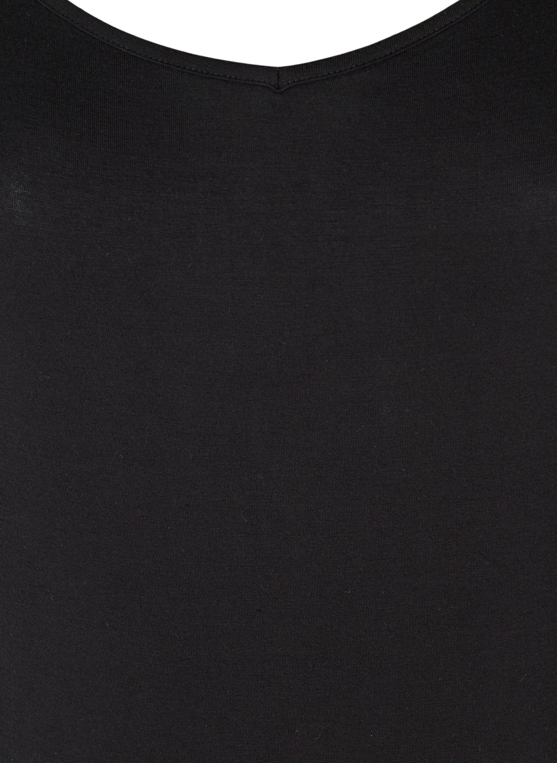 ZizzifashionPlain-coloured slip dress in viscose, Black, Packshot image number 2