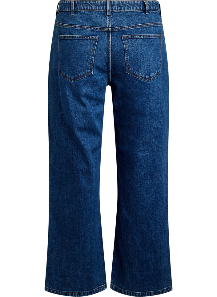 Wide leg jeans with high waist, Blue, Packshot image number 1