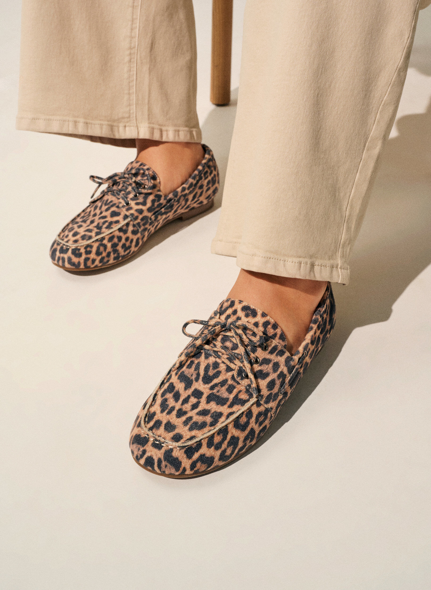 Zizzifashion Faux suede moccasins, Beige, Image image number 0