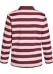 Long-sleeved polo shirt with wide stripes, Brown, Packshot image number 1