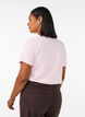 Organic cotton T-shirt with front print, Rose, Model image number 2