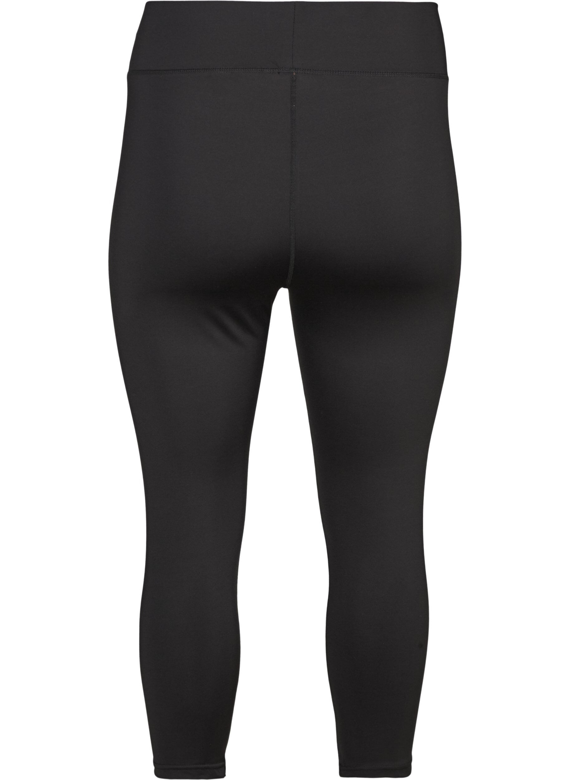 Zizzifashion Close-fit workout capris, Black, Packshot image number 1
