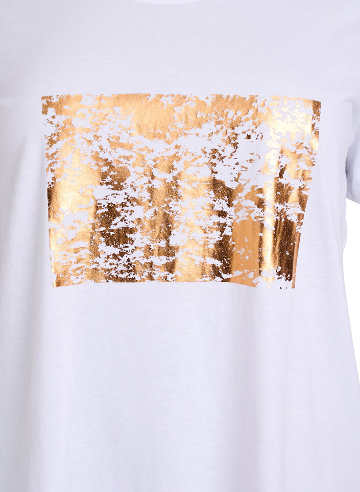 T-shirt with motif, White, Packshot image number 2