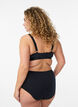High-waisted cotton overnight period panties, Black, Model image number 1