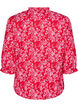 Cotton blouse with floral print, Red, Packshot image number 1