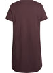 Short-sleeved nightgown in organic cotton, Brown, Packshot image number 1