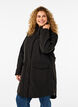 Water-repellent softshell jacket with quilted lining, Black, Model image number 0