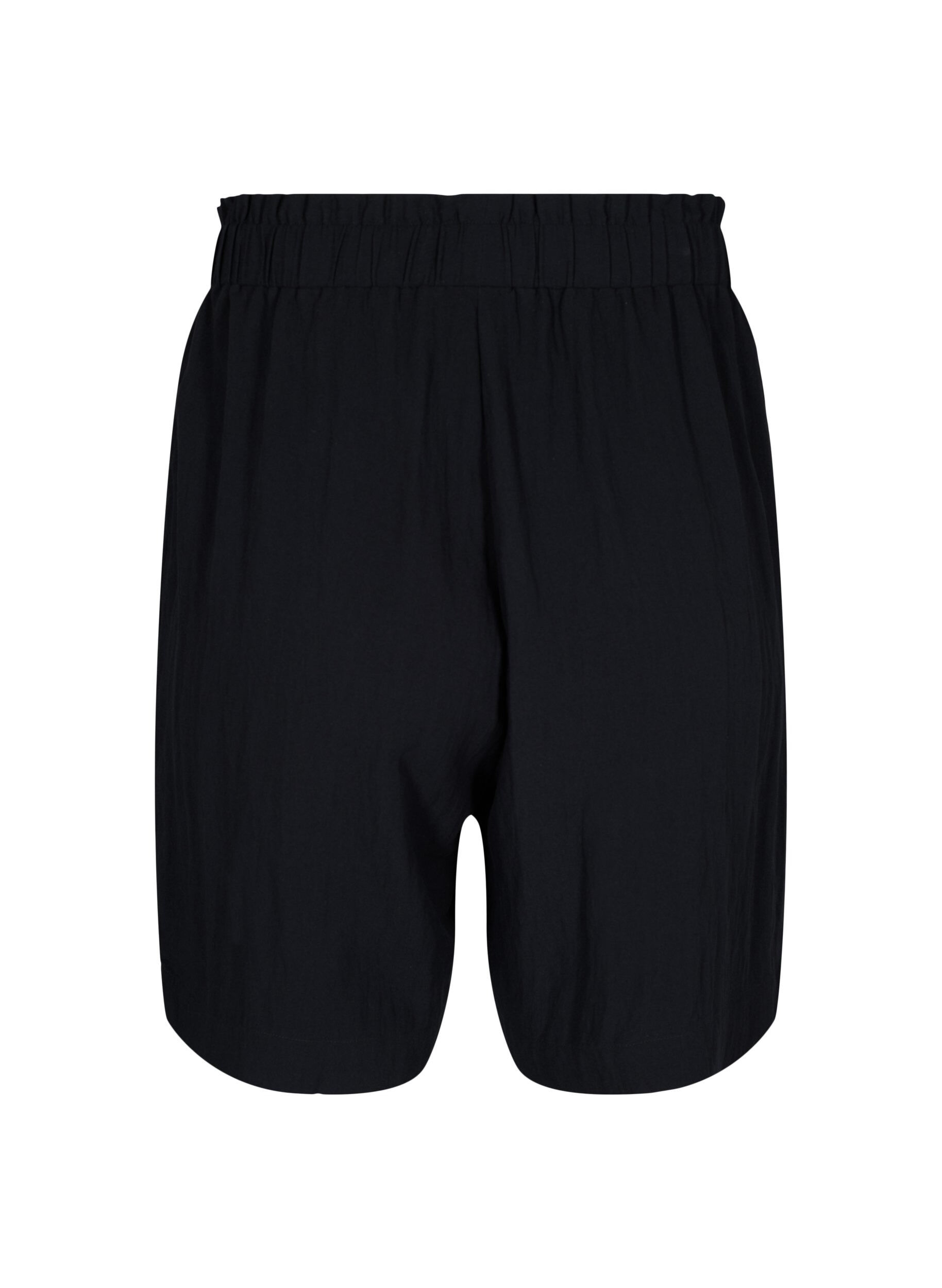 Zizzifashion Loose shorts in viscose, Black, Packshot image number 1