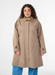 Spring jacket with faux suede collar and concealed button fastening, Beige, Model image number 2