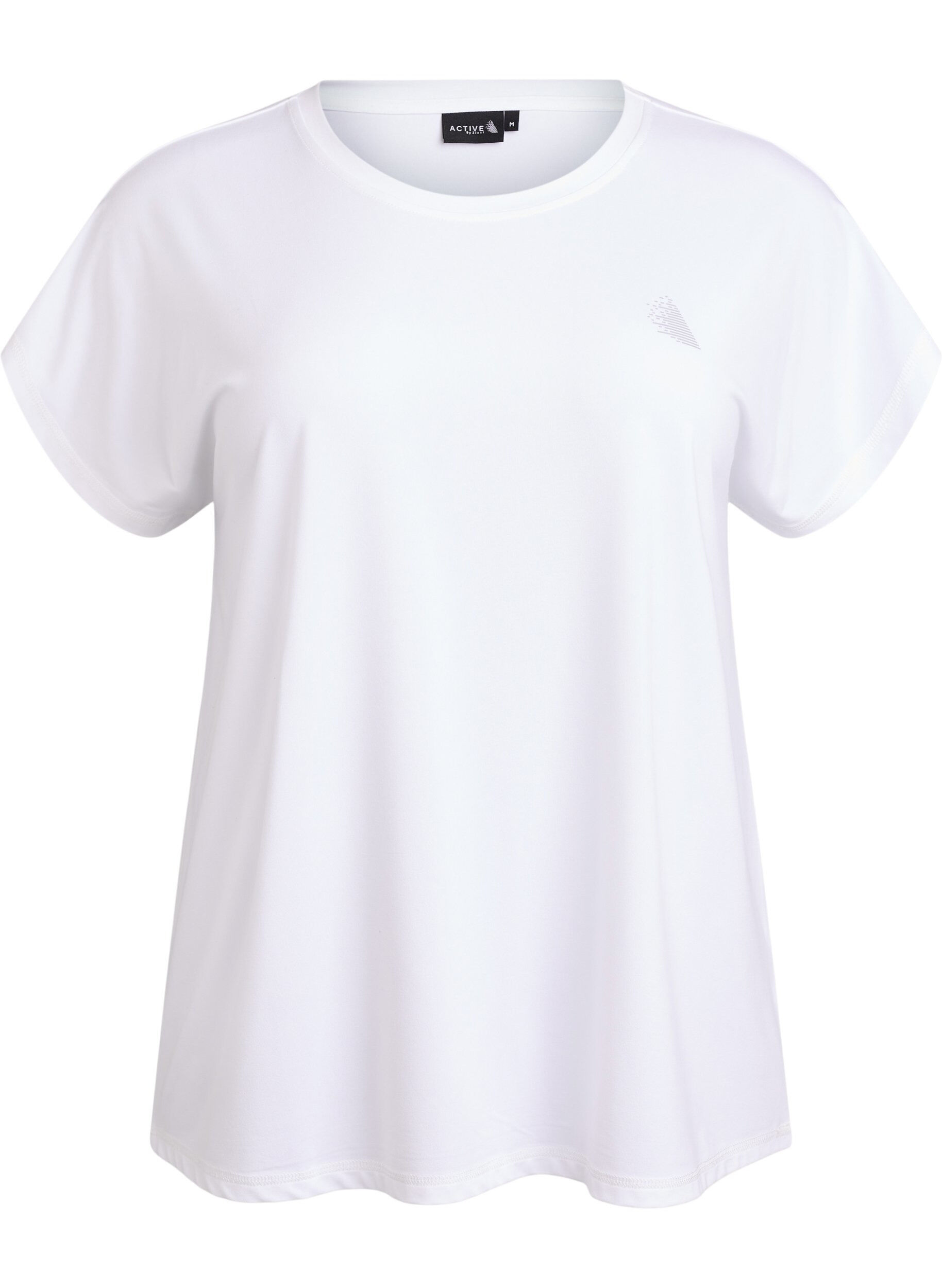 Zizzifashion Solid-coloured training T-shirt, White, Packshot image number 0