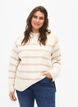 Viscose blend pullover with side slit	, Birch W/Simply T., Model image number 0