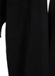 Long knitted cardigan with pockets, Black, Packshot image number 3
