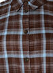 Knee-length shirt dress with a checked pattern, Brown, Packshot image number 2