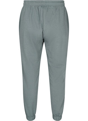 Loose sweatpants with pockets, Balsam Green Mel, Packshot image number 1