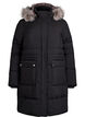 Water-repellent parka with faux fur Collar, Black, Packshot image number 0