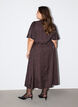 Midi jacquard dress with paisley pattern and wing sleeves, Brown, Model image number 1