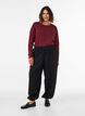 High-waisted jersey balloon trousers, Black, Model image number 0