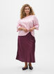 Loose knitted blouse with short sleeves, Rose, Model image number 1