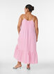 Summer dress with stripes and A-line shape, Pink, Model image number 1