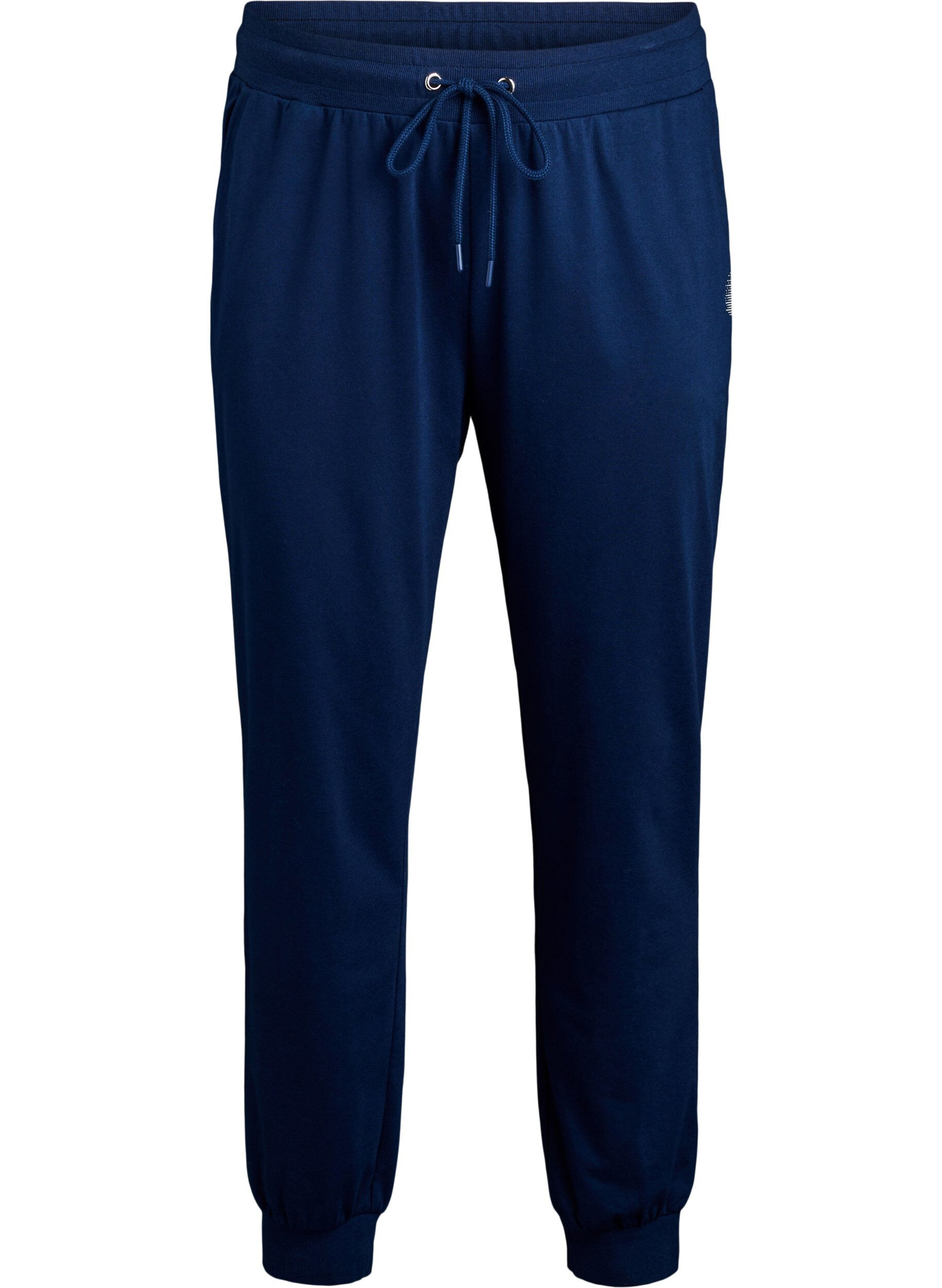 Zizzifashion Loose tracksuit trousers with pockets, Blue, Packshot image number 0
