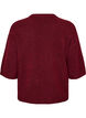 Loose knitted blouse with short sleeves, Red, Packshot image number 1