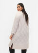 Long-sleeved knit dress with hole pattern, Birch Mel., Model image number 1