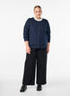 FLASH - Fine-knit cardigan with round neck, Blue, Model image number 1