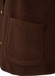 Teddy gilet with buttons and pockets, Brown, Packshot image number 3