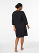 Nightdress in organic cotton with Christmas motif, Black, Model image number 2