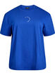 Sporty T-shirt in organic cotton, Blue, Packshot image number 0