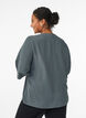 FLASH – Shirt Blouse with V-Neck and 3/4 Sleeves, Green, Model image number 2