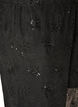 Mesh trousers with floral embroidery and sequins, Black, Packshot image number 2