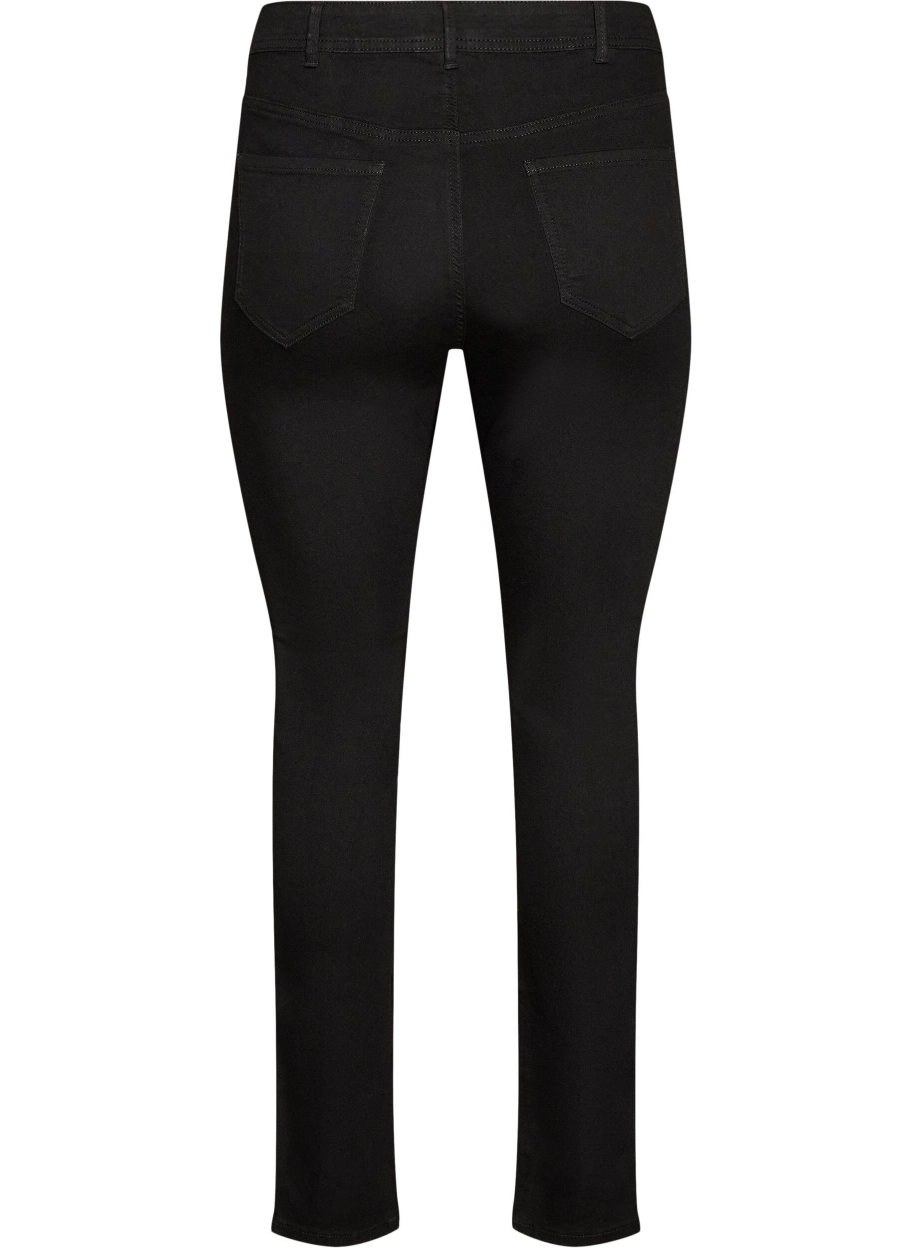 ZizzifashionAmy super slim fit jeans with a high waist, Black, Packshot image number 1