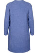 Rib-knit dress with slit, Gray Blue Mel., Packshot image number 1
